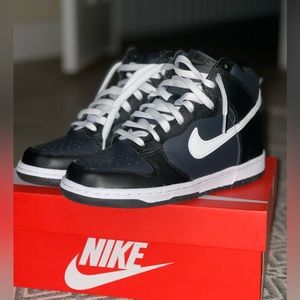 Nike Dunk High Big Kids' Shoes Black and White